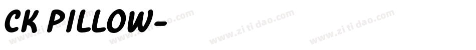 CK Pillow字体转换